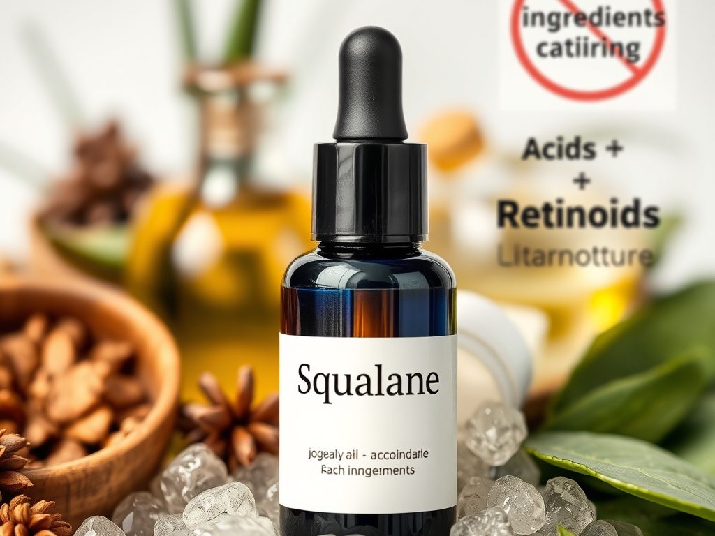 Skwalan w pielęgnacji: z jakimi składnikami unikać łączenia i kiedy warto zwolnić z użyciem